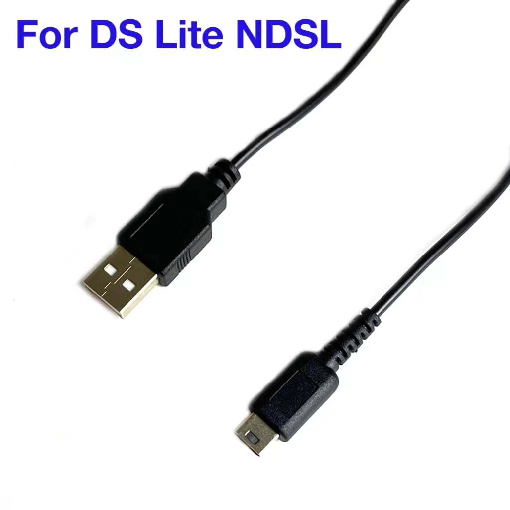 1 adet USB veri şarj cihazı şarj gücü kablo kordonu DS Lite DSL NDSL NDSi 3DS için yeni 3DS XL LL NDS GBA SP