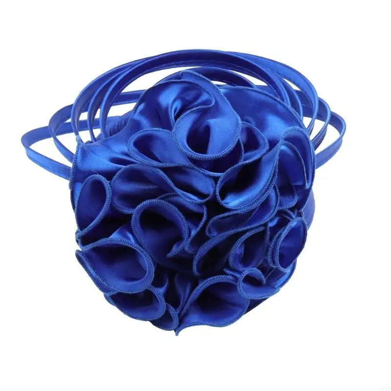 

C71F 1920-е годы, большой головной убор с цветочным узором для женщин, аксессуары для головного убора с хлопушками для головной