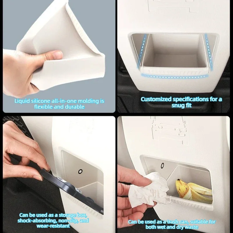 

Armrest Box Rear Silicone Storage Box Cushion Modified Car Interior Accessories Car Cup Holder Suitable for Chery ICAUR V23