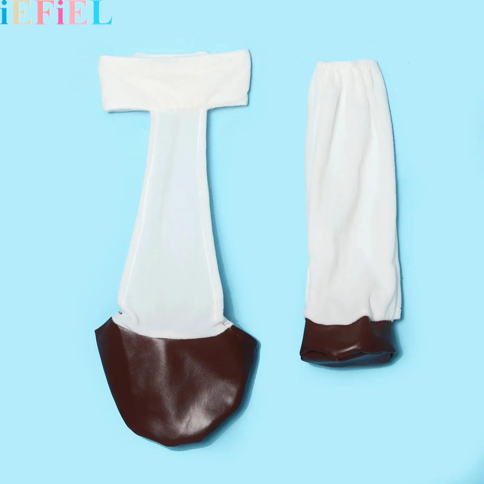 

Horse Hoof Hand Shoes Costume Set Animal Hooves Gloves Shoe Covers Accessorise with Elastic Straps for Party Cosplay Dress Up