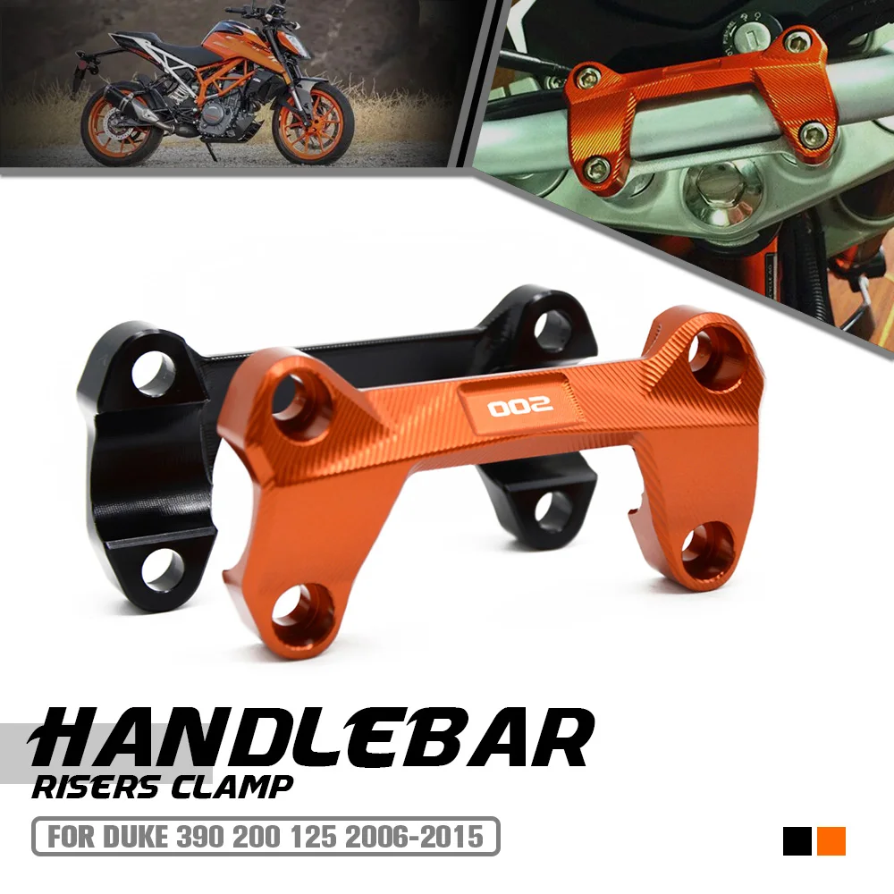 

For DUKE 390 200 125 2006 2007 2008 2009 2010 2011 2012 2013 2014 2015 Motorcycle Accessories Handlebar Risers Top Cover Clamp