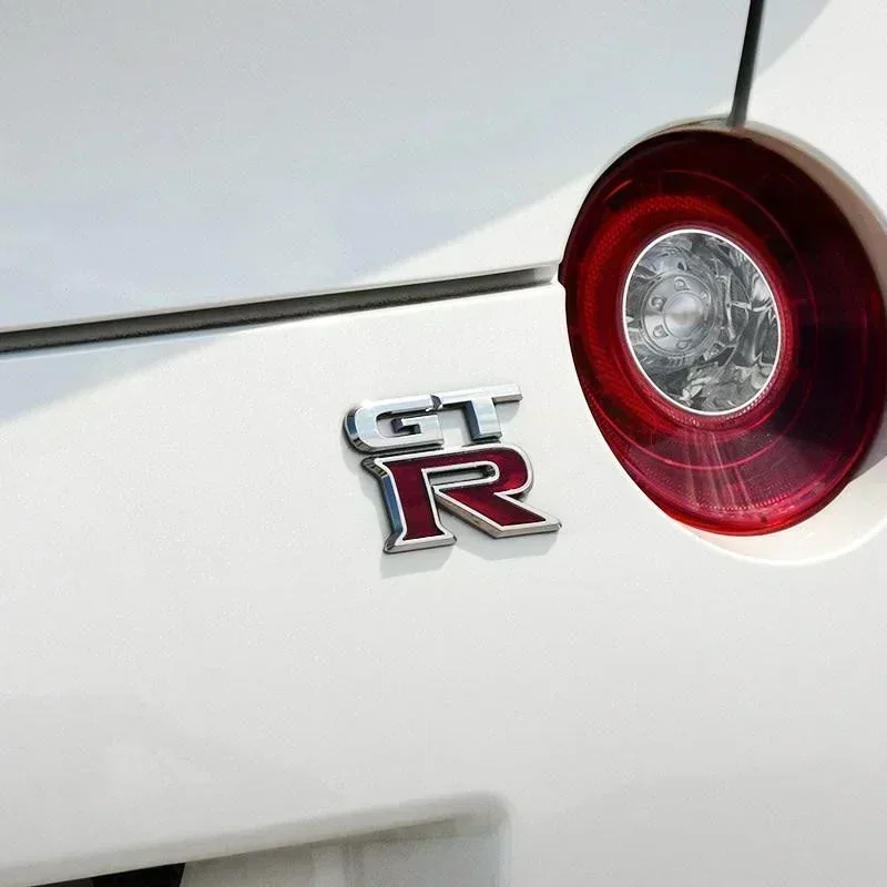For Nissan Nismo GT-R, R32, R33, R34, R35, 370Z Accessories 1pcs GTR Car Logo Emblem Metal Stickers R GT Decals Badge Labeling view 4
