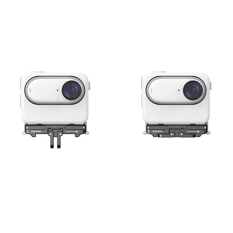 Adattatore magnetico a sgancio rapido 1/4 vite staffa connettore a due griffe per accessori per Action cam Insta360 Go 3