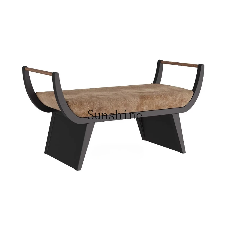 

New Chinese style simple bedside stool creative B & B hotel living room bedroom bench