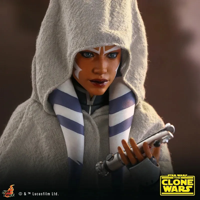 Hot Toys TMS021 1/6 Scale Star Wars The Clone Wars Ahsoka Tano Full Set 12in Female Soldier Action Figures Collection Model Gift