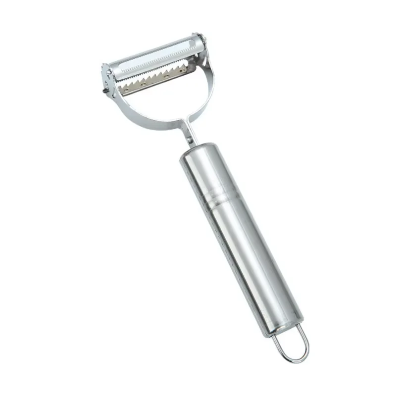 Stainless steel melon peeler and slicer, smiley face design, household fruit and potato grater and peeler, kitchen tool, peeling