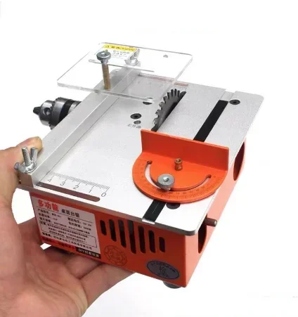 Multifunctional Desktop Mini Precision Table Saw DIT Woodworking Chainsaw PCB Circuit Board Acrylic Cutting Machine 895 Motor