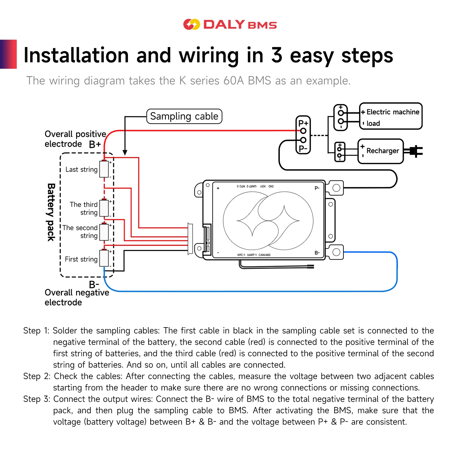 دالي BMS 4S 12V 8S 24V 16S 48V 100A بلوتوث BMS Lifepo4 3.2V بطارية UART الذكية BMS