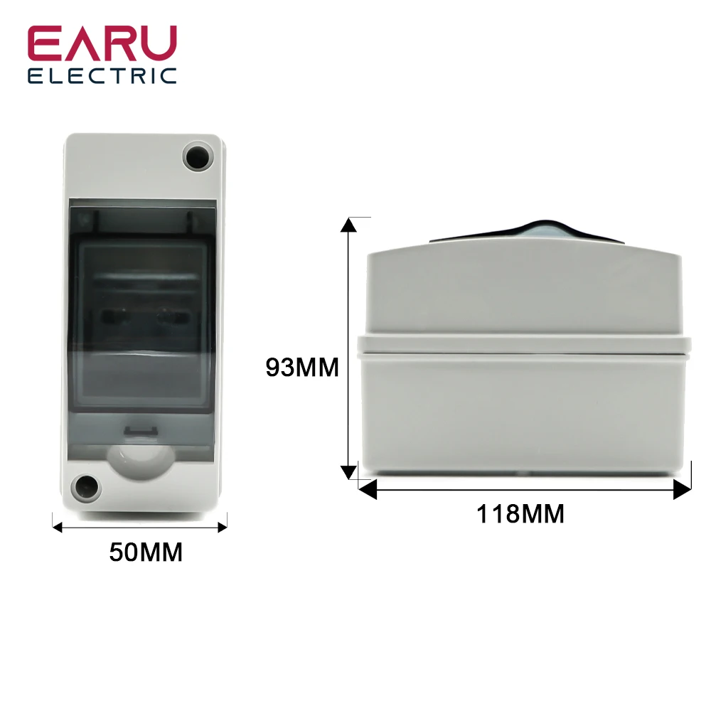 HT-2 Plastic Waterproof IP65 Outdoor Panel Installation Junction Distribution Box with circuit breaker combination MCB DPN DZ47