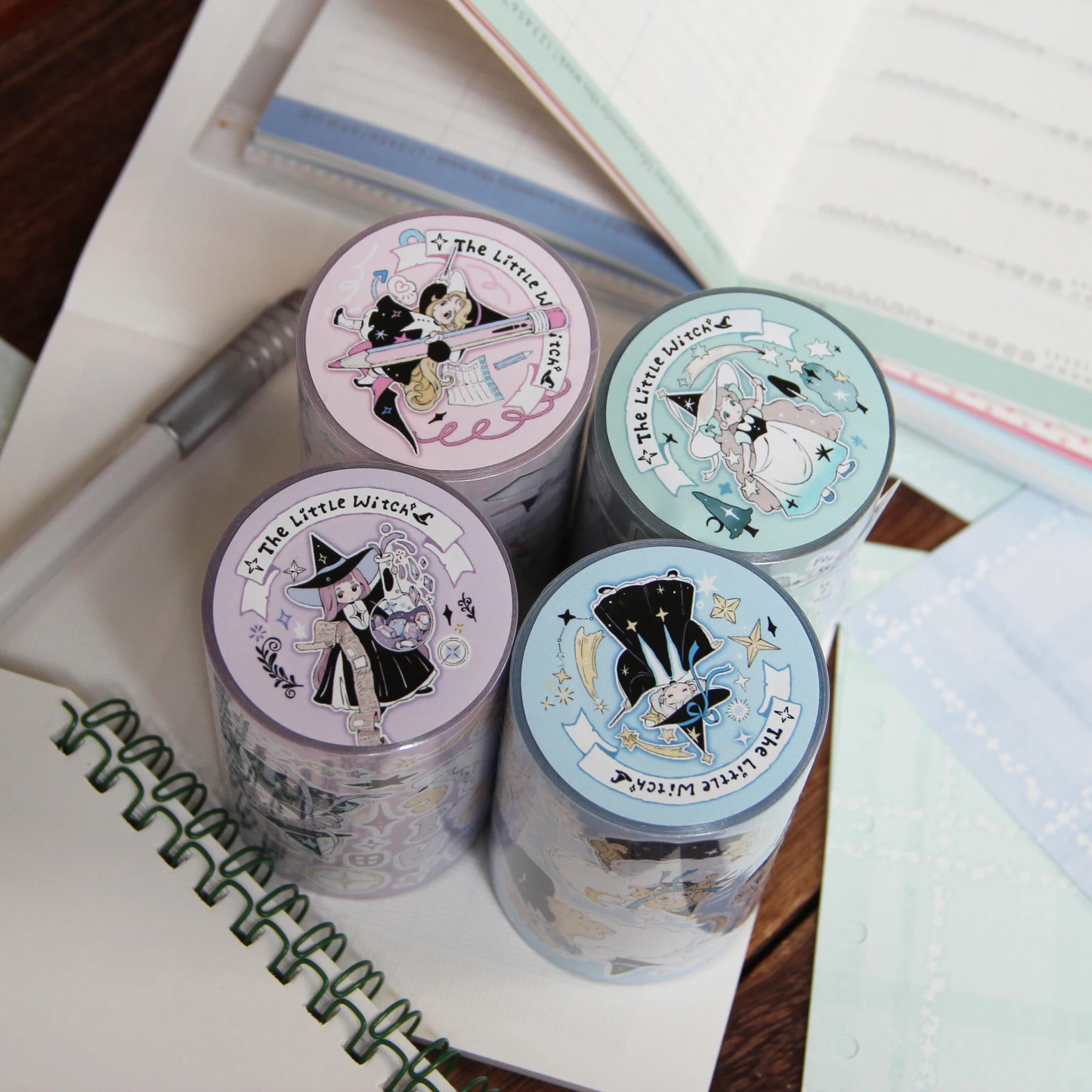 Neinei [Little Witch Die-Cut Sticker Roll] Original Collage Cute Stickers Roll