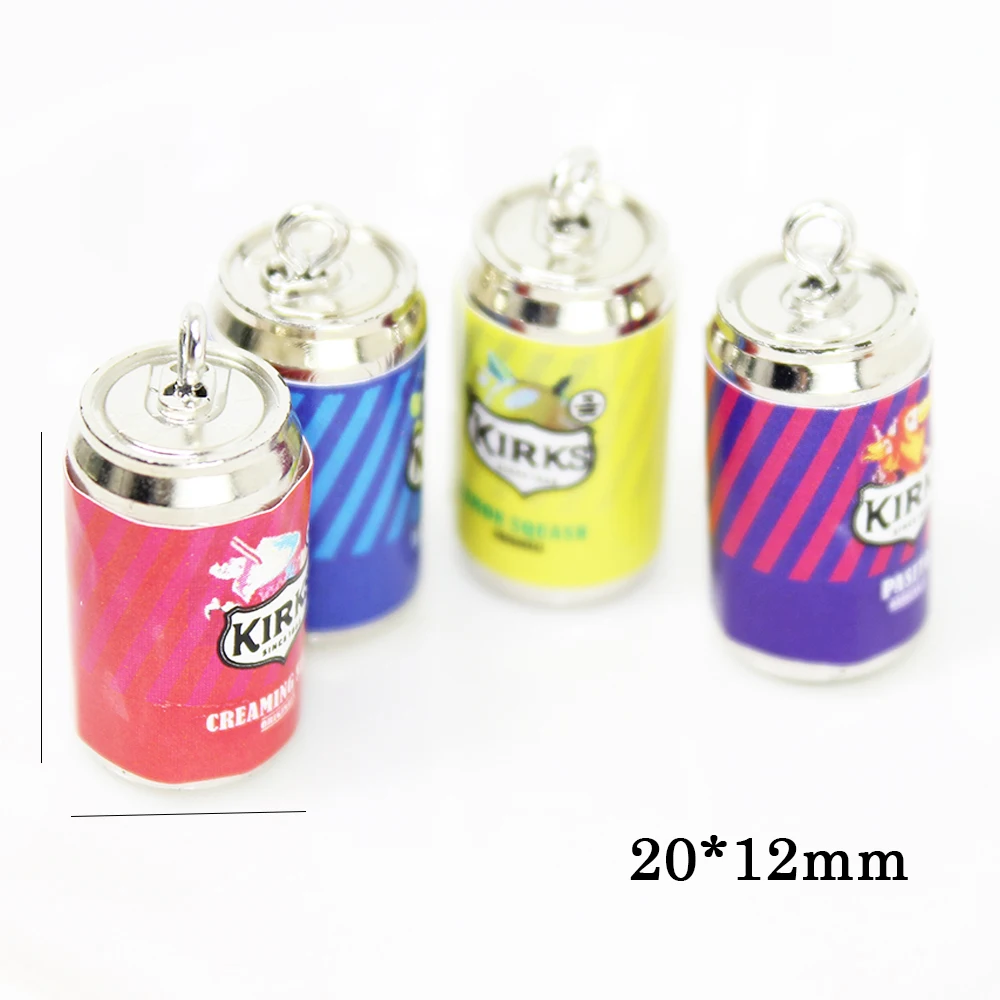 Yamily 8Pcs/Lot Resin Kid Wine 3D Can Charm Bottle Beer Drink Alcohol Liqour DIY Pendant Jewelry For Keychain Earrings Necklace