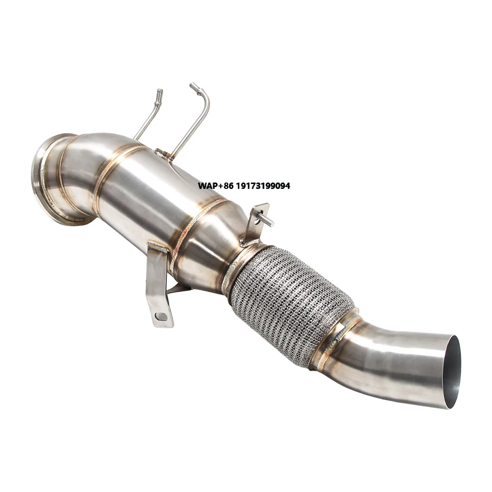 

For B-MW 2022-2026 G20 G22 M340i M440i B58 TU2 3.0T Racing Downpipe All Flow B58 Gen 3 with GPF OPF Bracket