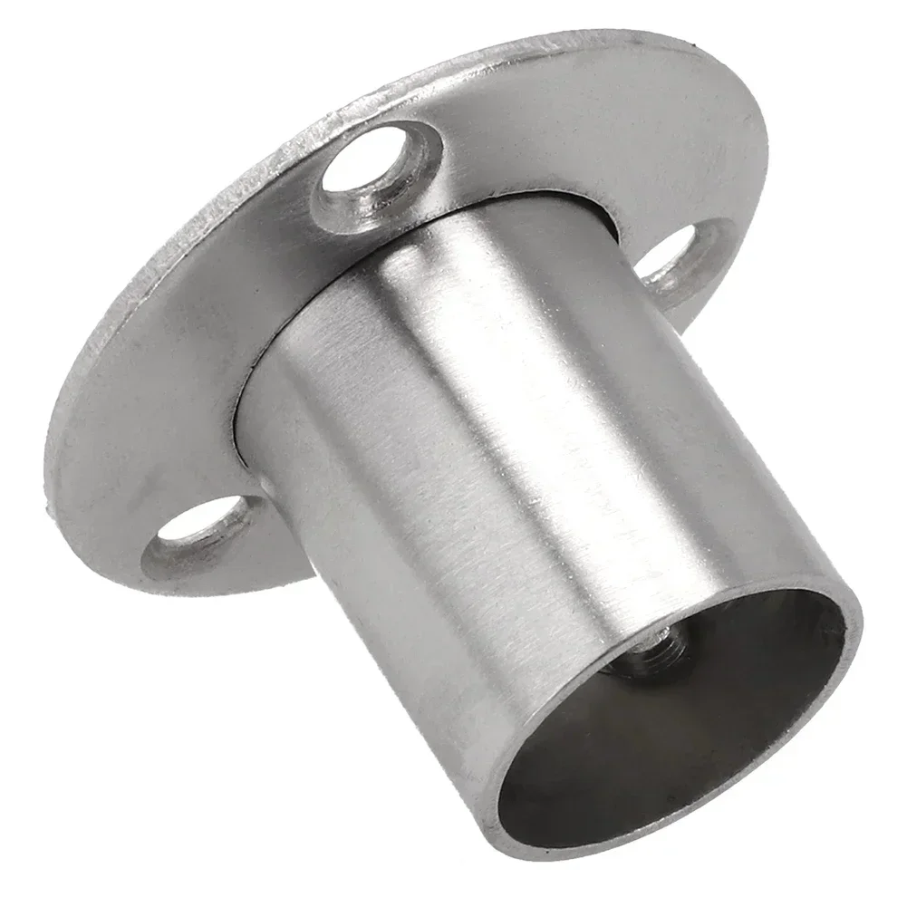 Dependable Stainless Steel Wardrobe Rail Support Tube Stand Closet Bar Socket End 19mm 22mm 25mm 32mm Diameter