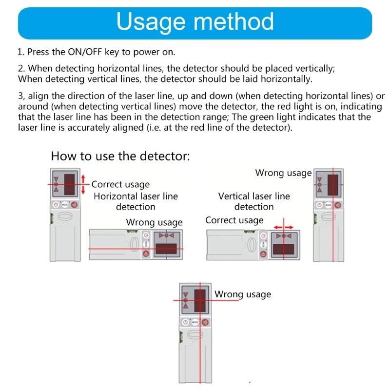 2025 New Green Lasers Receiver Light Detection for Improves Measurement Battery