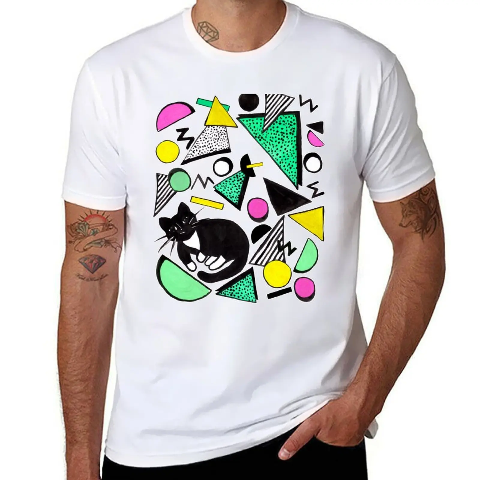 

Mog Rad Cat - White T-Shirt t shirts for man cotton funny man t shirt designer T-Shirt