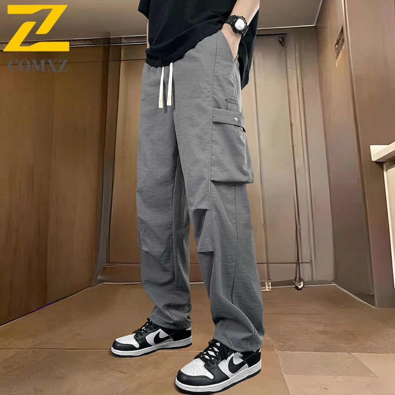 

Men American style Tactical Cargo Pants Spring Waterproof Windproof Loose Quick-Dry Outdoor Hiking Streetwear Sports Trousers