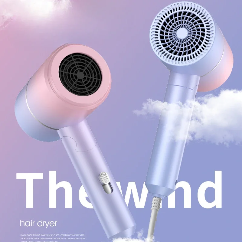 MIni Folding Hairdryer 800W with Carrying Bag Hot Air Anion Hair Care for Home Travel Hair Dryer Dormitory Blow Drier 110V-240V