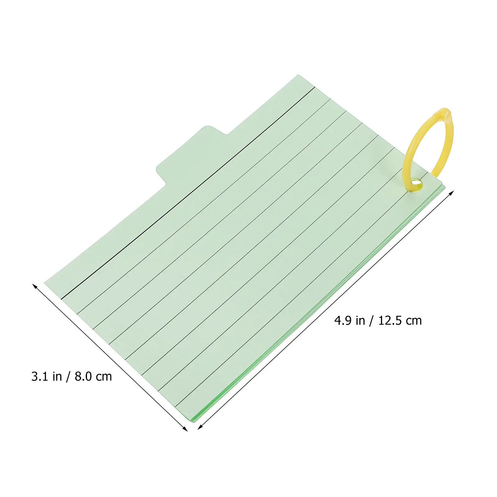 450Pcs Spiral Memo Pads Thick Paper Lined Note Cards Pocket Size Binder Rings Easy Peel Study Learning Flash Cards for School