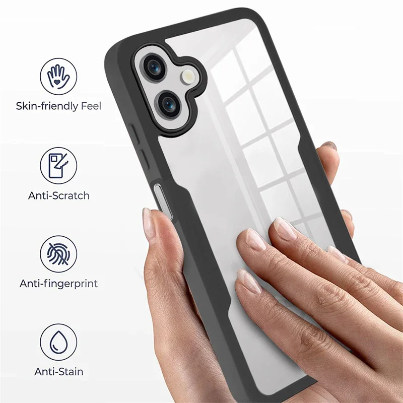 حافظة لهاتف Xiaomi Poco X7 Pro 5G مقاومة للصدمات كاملة 360 درجة، غطاء حماية للشاشة الشفافة لهاتف Pocco Poko Little X7Pro X 7 Coque