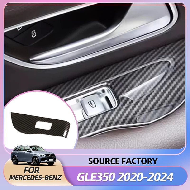 

Горячие внутренние наклейки из АБС-пластика, кнопка переключателя подъема окна автомобиля, рамка, накладка для Mercedes-Benz GLE GLS W167 X167 GLE350 2020-2