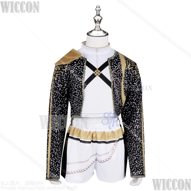 أيدول المرحلة موحدة GLODEN الأطفال شعر مستعار شيطان تأثيري Kawaii المرحلة وهمية السيف الدعائم لطيف Nunu هالوين أنيمي كوميك كون #4