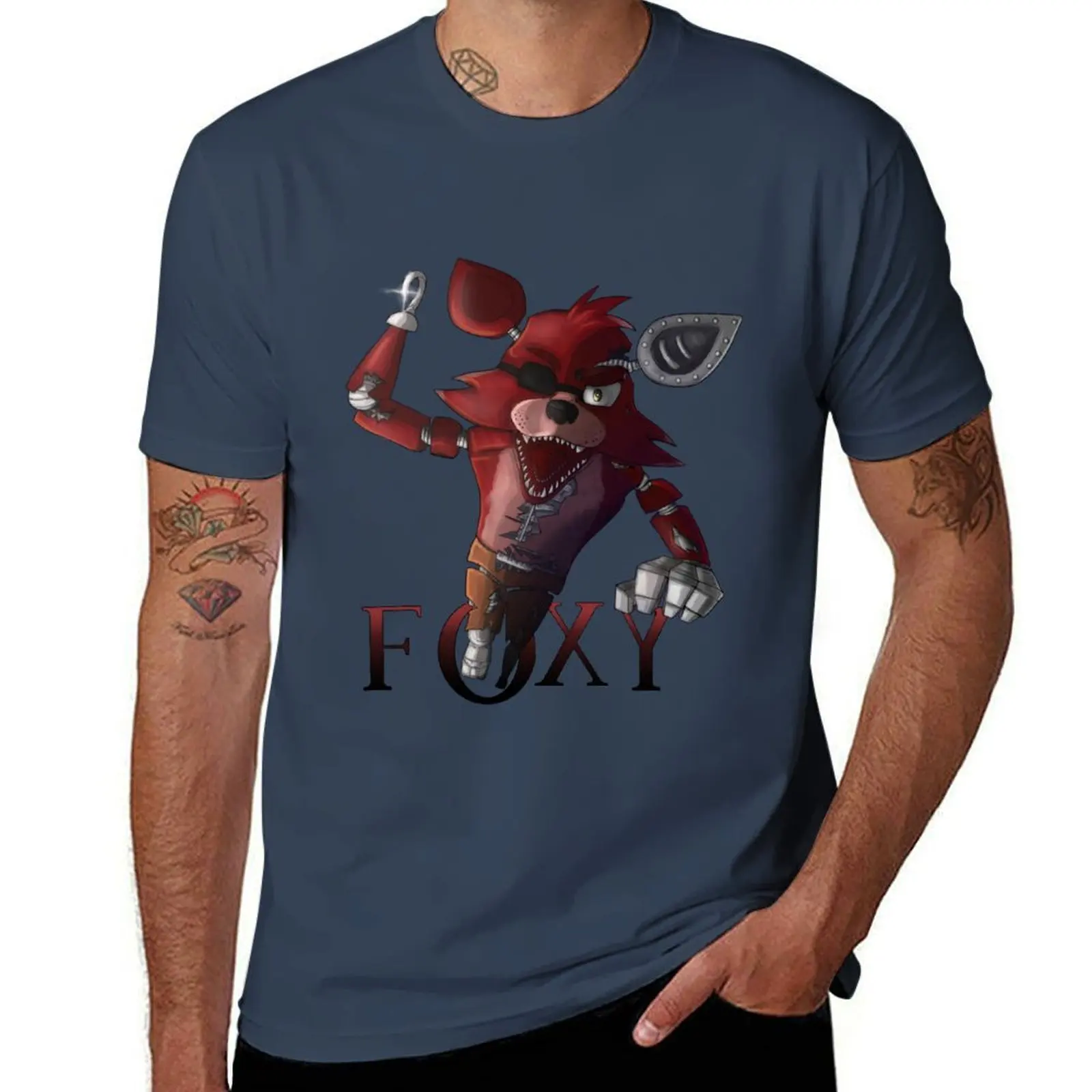 

attack~ the pirate Foxy T-Shirt Christmas Casual Short Sleeve Top
