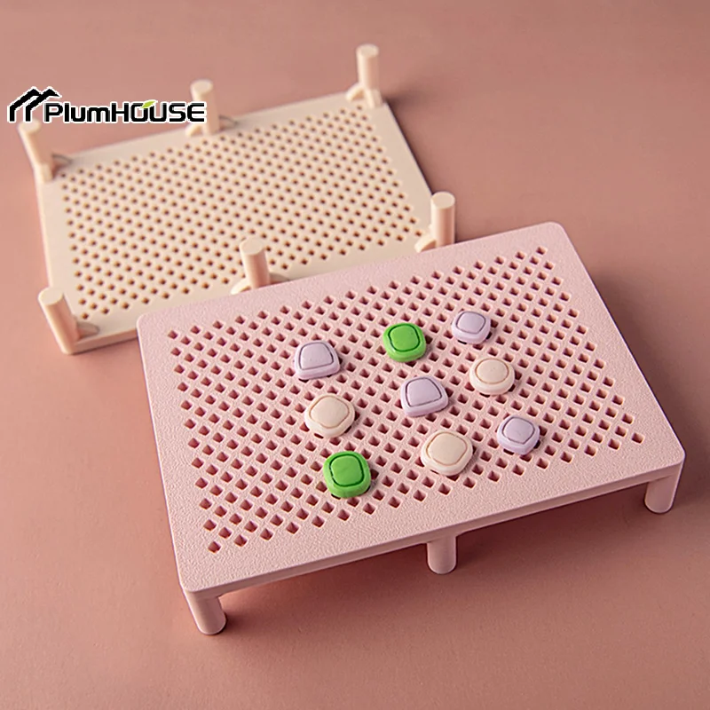 Polymer Clay Earring Fixing Rack Ultraviolet Lamp Pottery Clay Stud Bracket Manual Auxiliary Hole Position Fixing Holder Tool