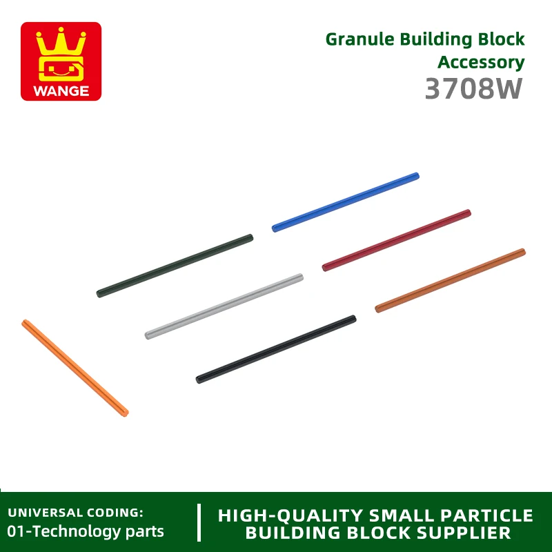 

20Pcs/lot NO.3708W 13L Cross Stick Axle Block Moc Color Accessories Compatible with Brick DIY Children's Toy Assembly Parts