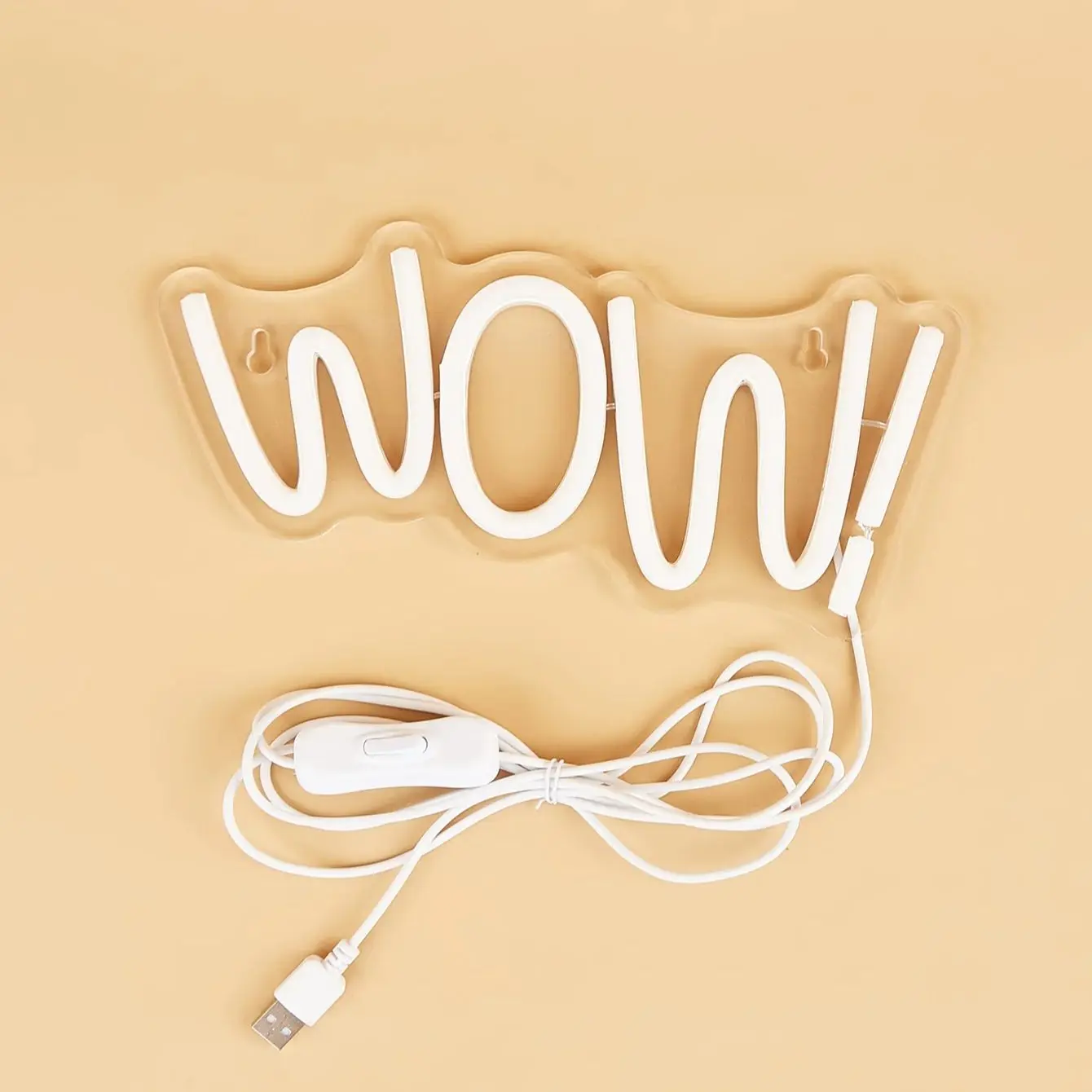 Chi-buy LED Neon wow USB Powered Neon Signs Dekorasi Lampu Tanda Hadiah Ulang Tahun Seni Dinding Untuk Kamar Tidur Ruang Bar Toko