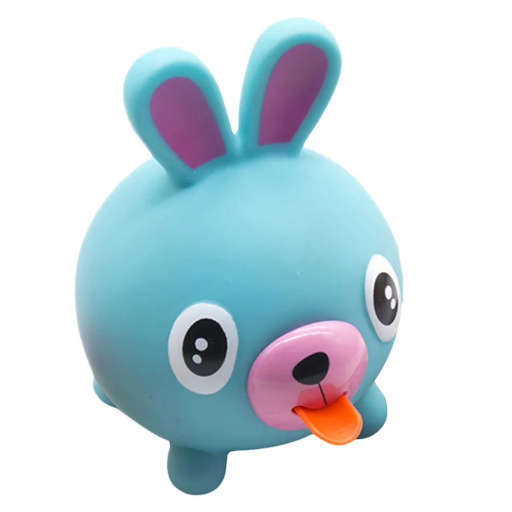 Stress Ball for Kids Cute Sticking Out Squeeze Decompression Animal Blue Child