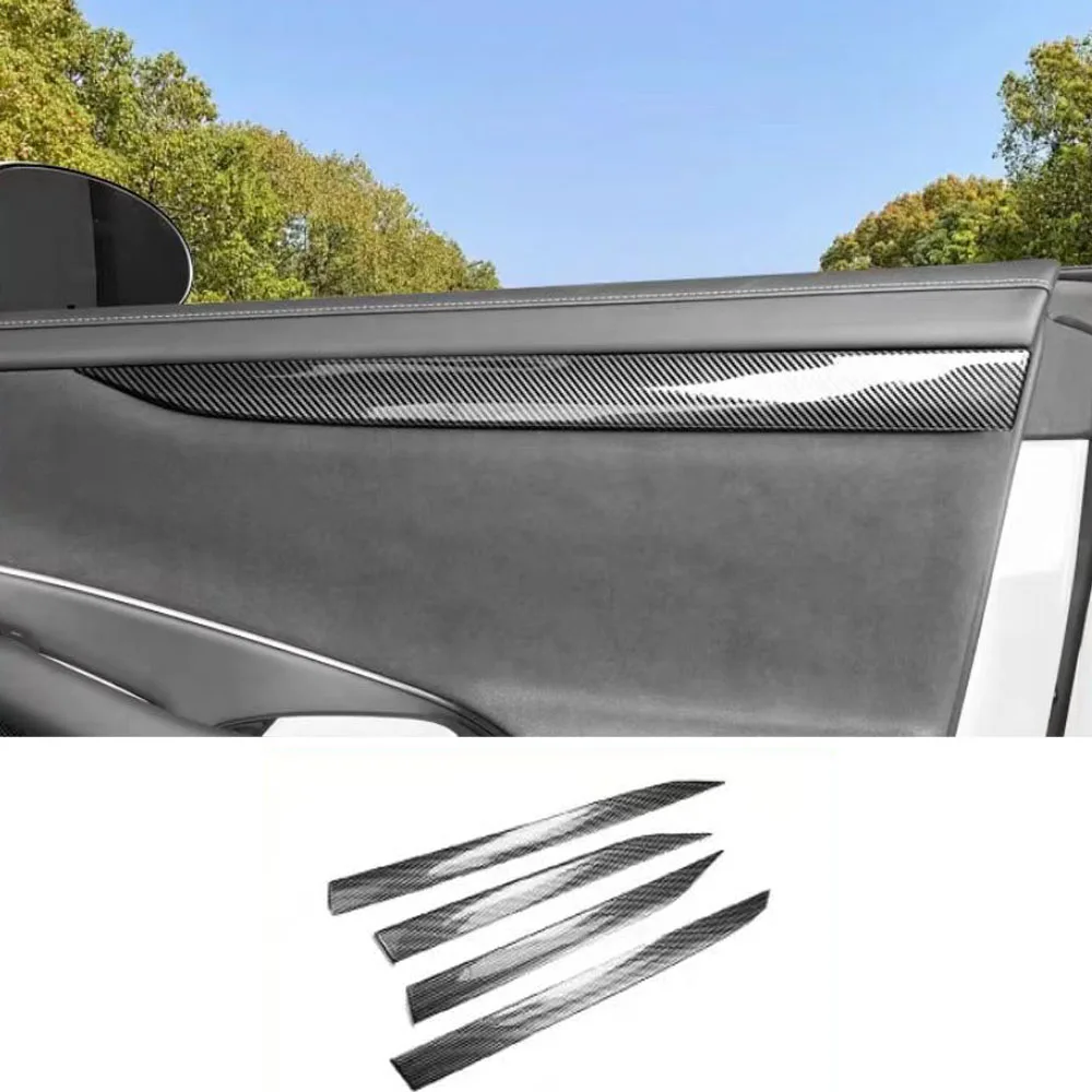 

Для Xiaomi SU7 2025 2026 углеродное волокно с рисунком дверной панели, декоративные нашивки, красивые и персонализированные аксессуары для интерьера