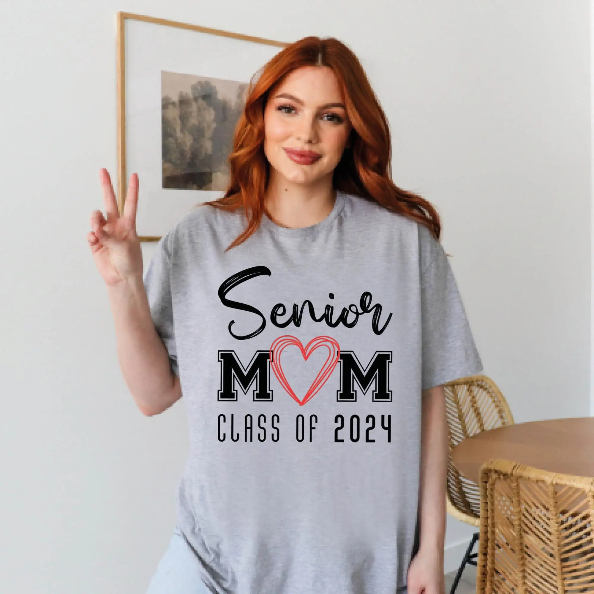 Senior Mom T Shirt S For Class Of 2024 Mother'S Day A Graduation