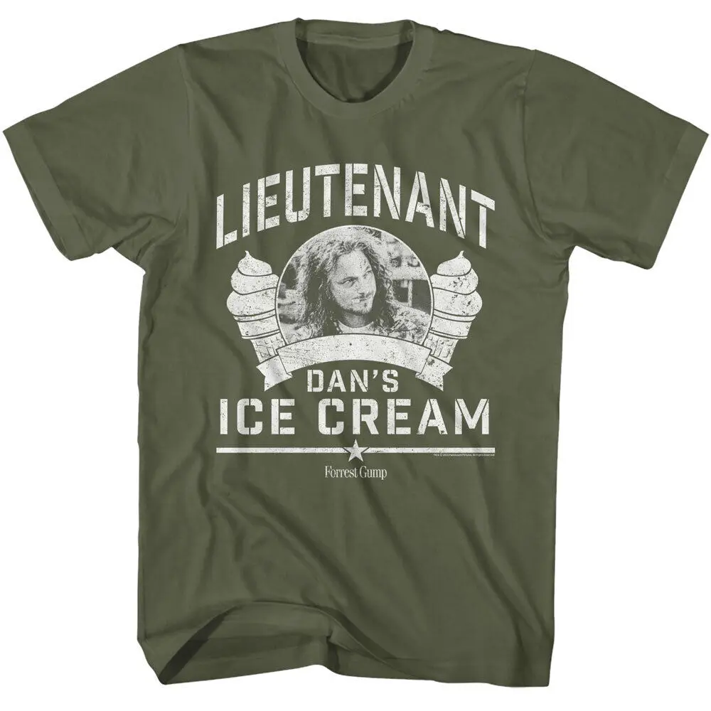 

Forest Gump Movie Lieutenant Dan's Ice Cream Logo Men's T Shirt