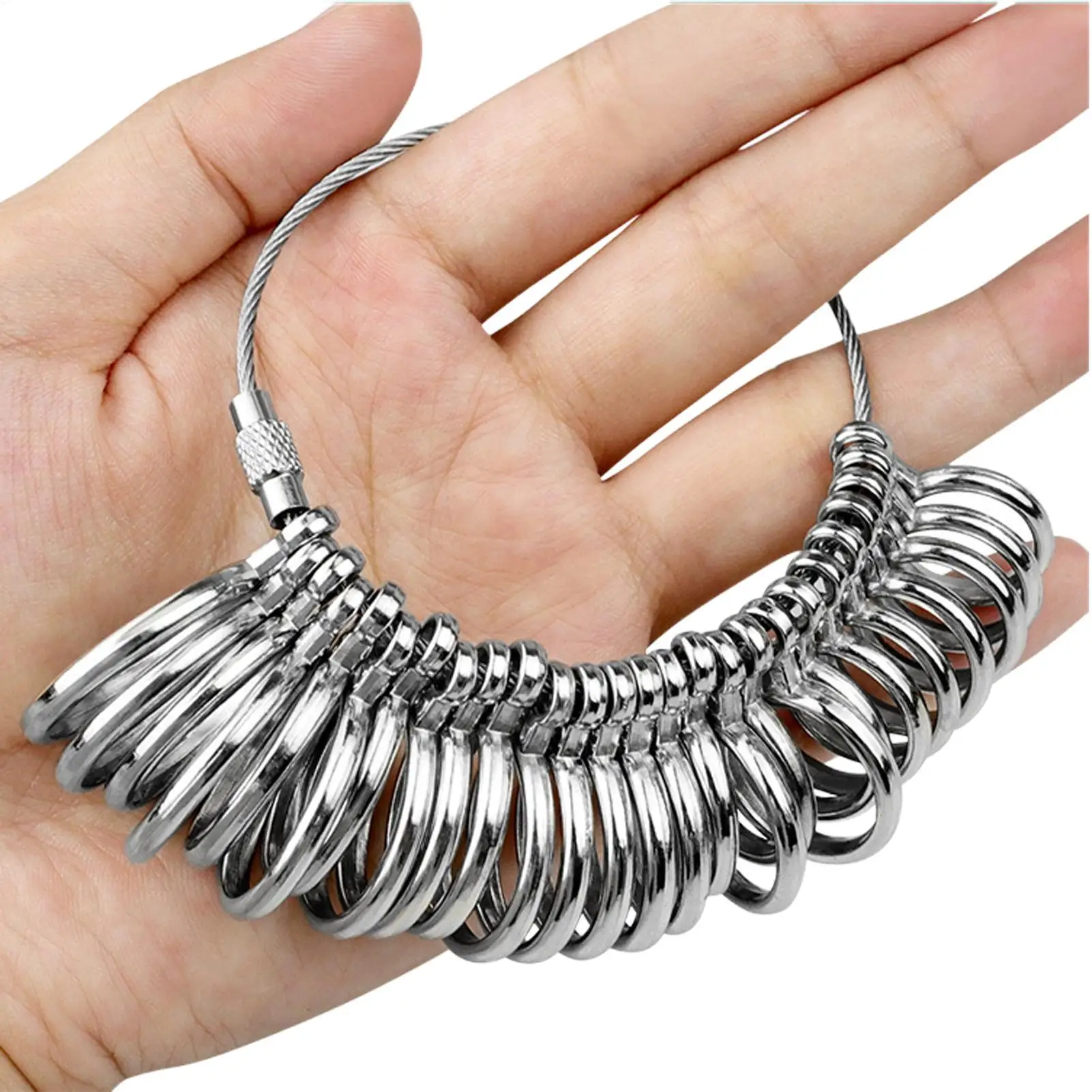 Finger Size Measuring Tool Ring Measurer Models Jewelry Sizer Precise Ring Finger Size Gauge Jewelry Sizing Tool for Personal