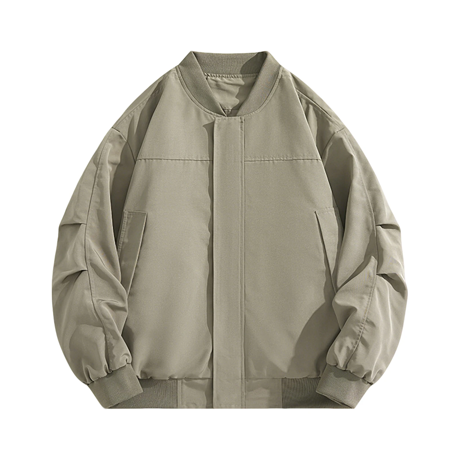 

Mens Japanese Style Jacket Thickened Baseball Flight Coat with Pocket for Men's Winter Cotton Padded Fashion Casual Jacket