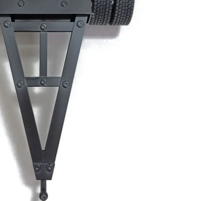 

Metal 3 Axles 2 Axles Trailer with Fifth-wheel Traction Spare Parts for Toys 1/14 RC Truck LESU Car Model Vehicle TH22770