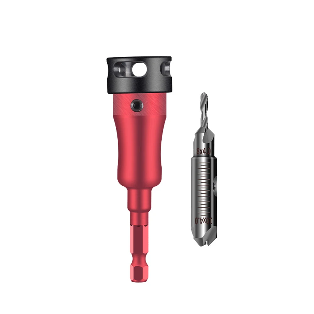 Efficient Depth Adjustable Drill Bit Set for Metal and Wood Easy Removal and Installation with Compact Packaging