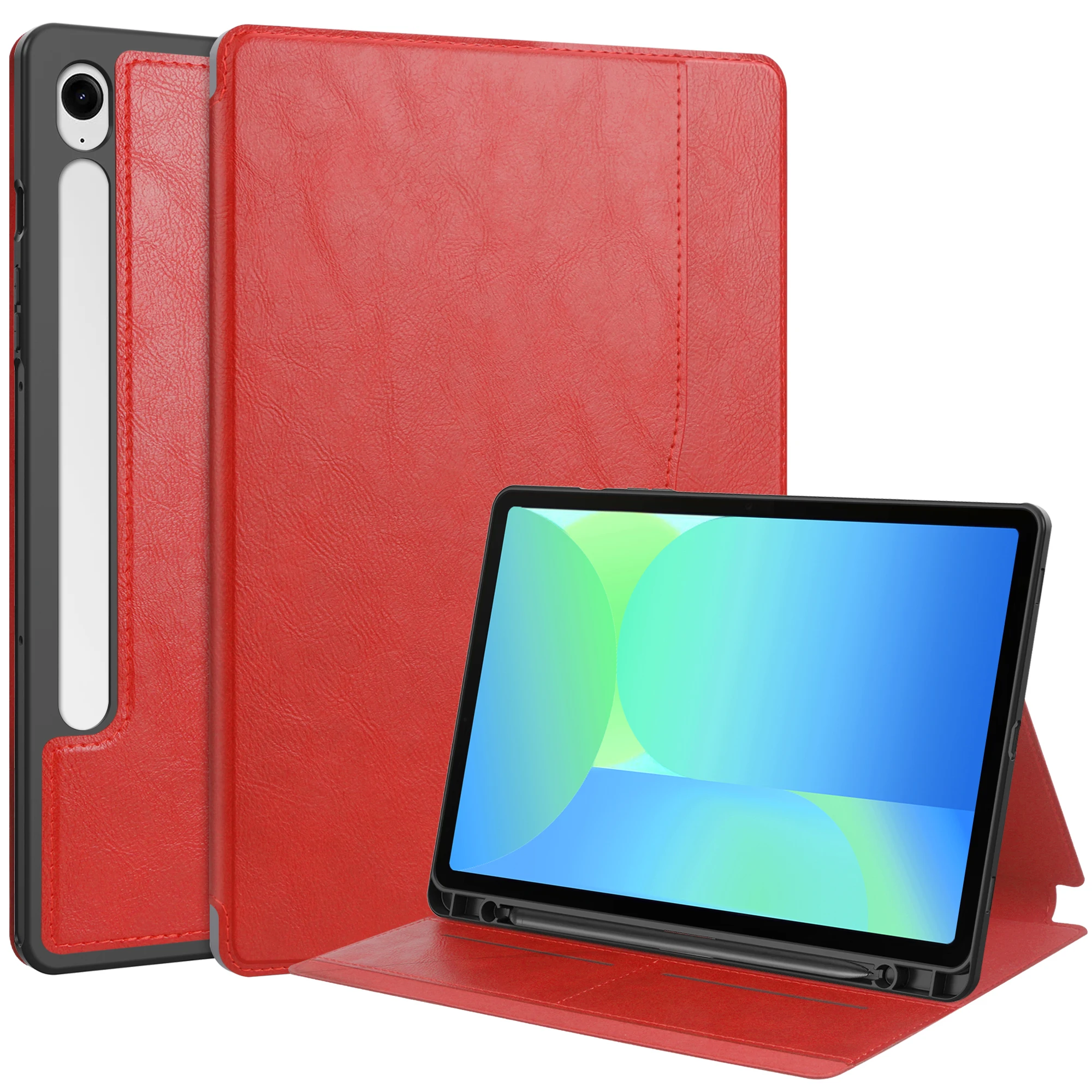 

Business Style Fashionable Tablet Case For Samsung Tab S10 S9 FE 11" Multi Functional Protection Cover with Auto Sleep/ pen slot