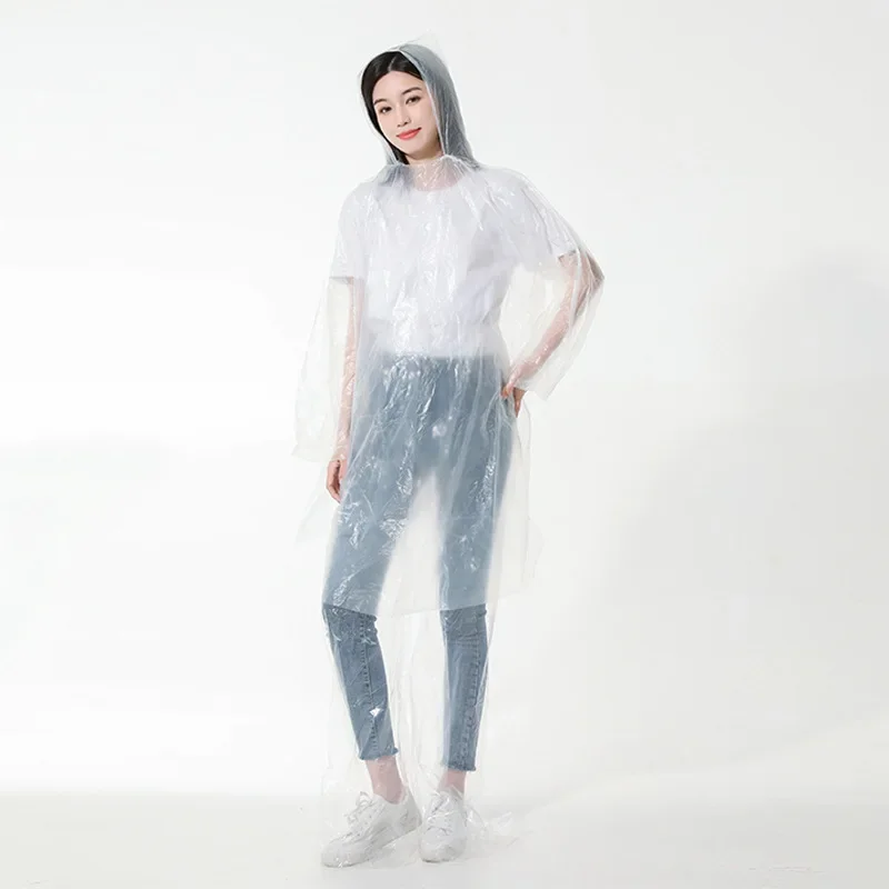 Disposable Rain Pants Thickened Pack Foot Drift Waterproof Split Set Tourism Clear Raincoat Rainsuit Outdoor Travel Cycling
