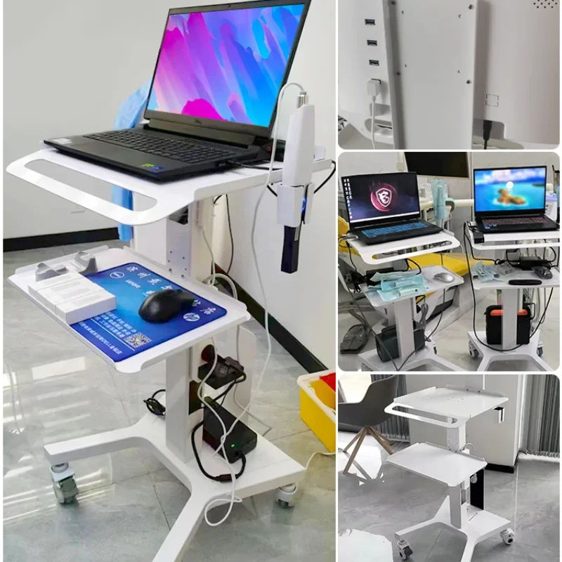 Mobile Oral Salon Trolley Cart Medical Dental Clinic Stand Medical Cart Base Computer Cart Rollwagen Barbering Equipment