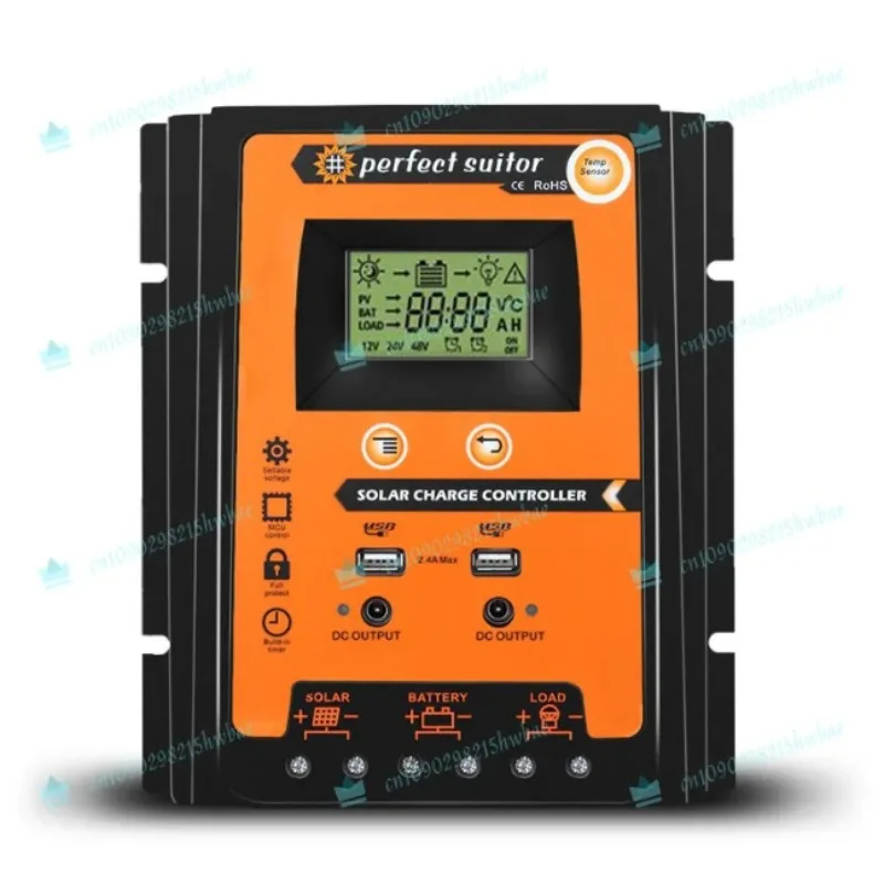 

Solar Charge Controller 30A 12V 24V Auto Street Light Battery Regulator For Lead Acid