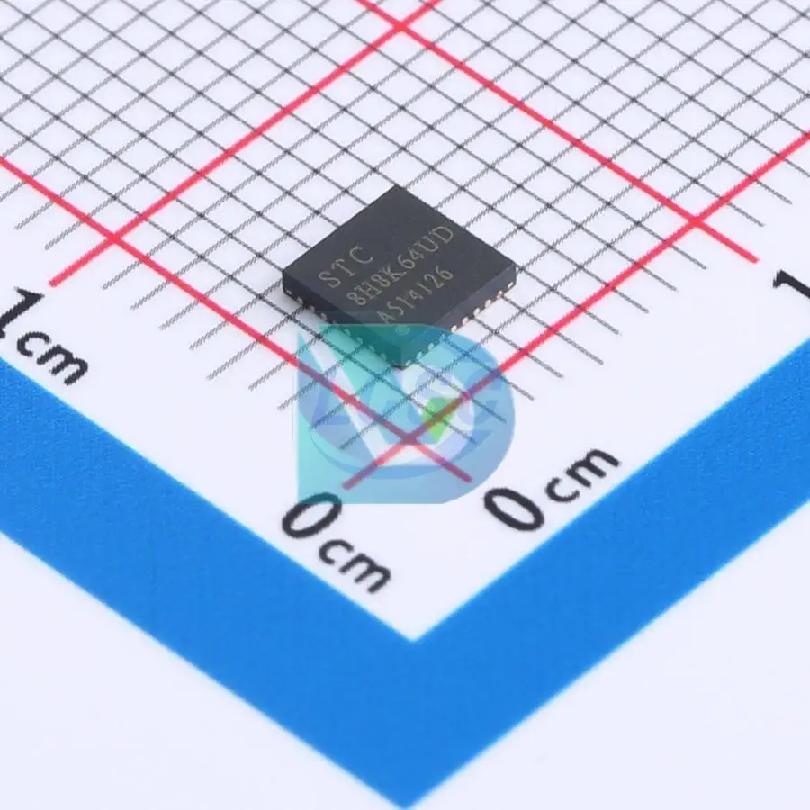 ชิปไมโครคอนโทรลเลอร์ QFN32 STC8H8K64U-45I-QFN32 (MCU/mpu/soc) แบบใหม่ดั้งเดิม