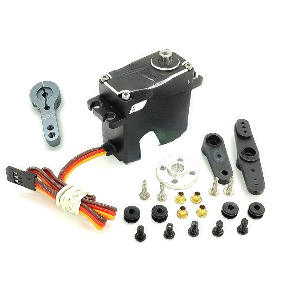 For 25kg Brushless High-Speed High-Pressure Waterproof All-Metal Digital Steering Gear 180 Degrees Suitable for All Kinds