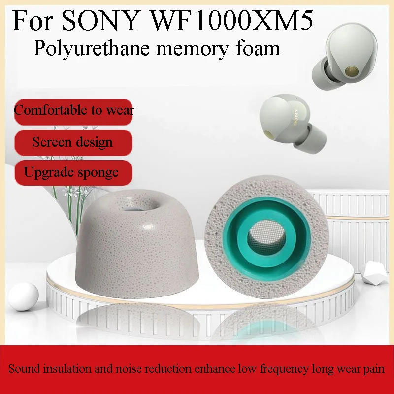 Replacement Memory Foam Earbuds Buffer Earbuds For SONY WF-1000XM5 WF-1000XM4 WF-1000XM3 Earbuds Non-Slip Earbuds