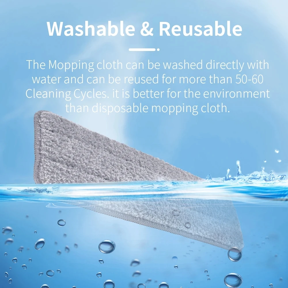 Washable Mop Cloth Rags For Xiaomi Mijia Deerma TB500 TB800 Handheld Vacuum Cleaner Parts Accessories Mop Pads Replacement