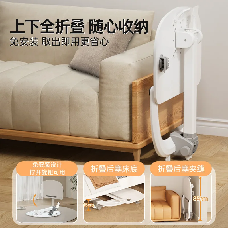 مكتب رفع متنقل وسهل التخزين وقابل للطي ومكتب كمبيوتر وطاولة بجانب السرير