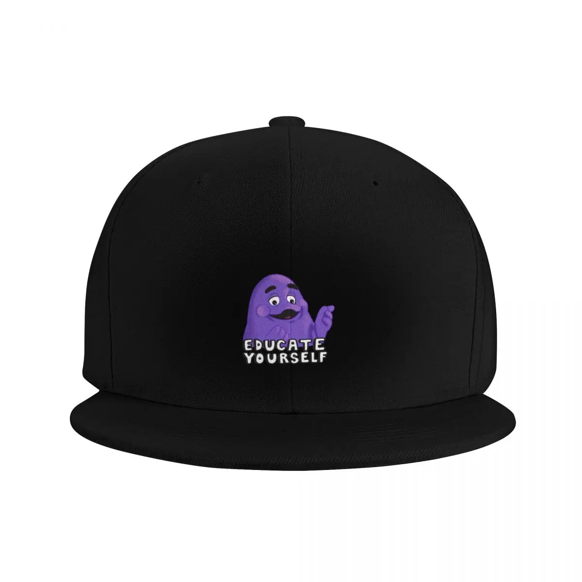 Grimace educate yourself Baseball Cap Cosplay Hat Man For The Sun hiking hat Boy Child Women's