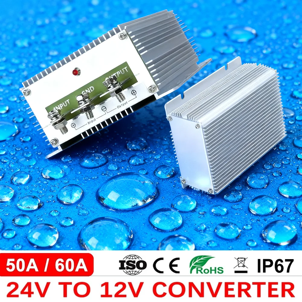 

Buck Module 24V to 12V 60A 50A Step Down Voltage Regulator DC-DC Converter Car Truck Boat Transformer