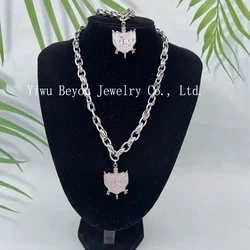 Sigma Gamma Rho Shield Pendant Stainless Steel Bracelet Necklace Set