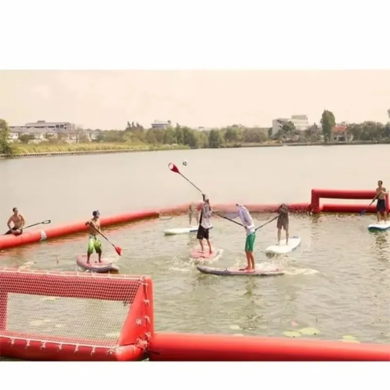 New design inflatable water game super inflatable water polo football shooting score for sale view 3